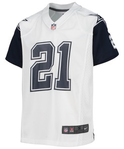 Ezekiel Elliott 21 Dallas Cowboys Youth Alternate Game Jersey - White