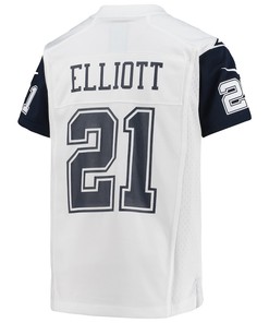 Ezekiel Elliott 21 Dallas Cowboys Youth Alternate Game Jersey - White
