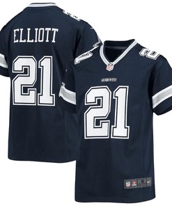 Ezekiel Elliott 21 Dallas Cowboys Youth Player Game Jersey - Navy