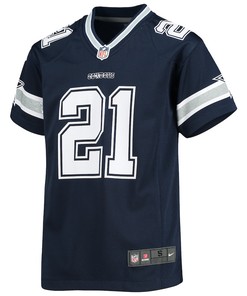 Ezekiel Elliott 21 Dallas Cowboys Youth Player Game Jersey - Navy