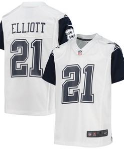Ezekiel Elliott Dallas Cowboys Alternate Game Jersey - White Nfl