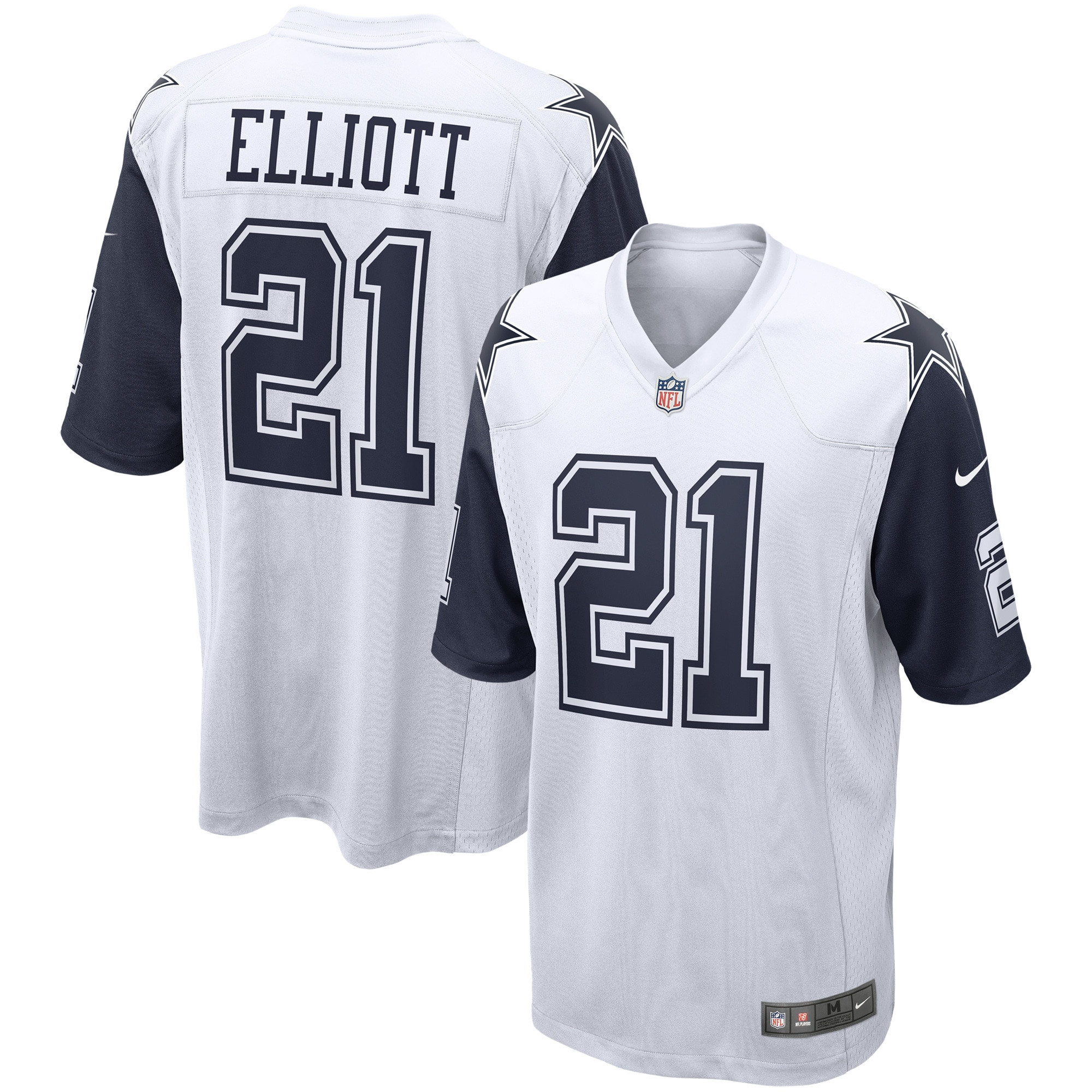 Ezekiel Elliott Dallas Cowboys Alternate Game Jersey - White Nfl
