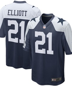 Ezekiel Elliott Dallas Cowboys Alternate Game Team Jersey - Navy