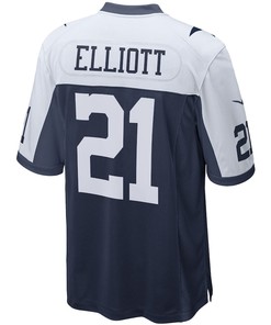 Ezekiel Elliott Dallas Cowboys Alternate Game Team Jersey - Navy