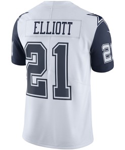 Ezekiel Elliott Dallas Cowboys Color Rush Vapor Limited Jersey - White