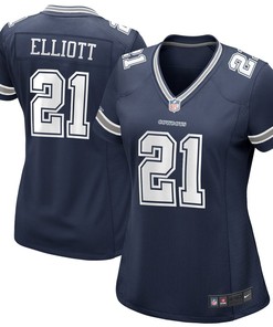 Ezekiel Elliott Dallas Cowboys Nike Womens Game Jersey - Navy
