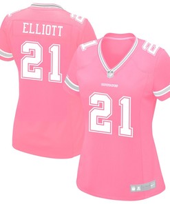 Ezekiel Elliott Dallas Cowboys Nike Womens Game Jersey - Pink