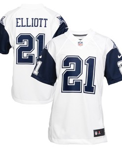 Ezekiel Elliott Dallas Cowboys Nike Youth Color Rush Game Jersey - White