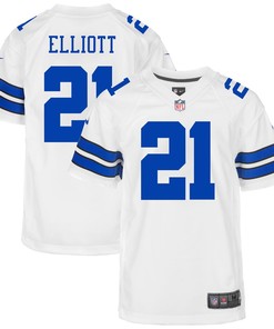 Ezekiel Elliott Dallas Cowboys Nike Youth Game Jersey - White