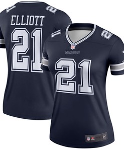 Ezekiel Elliott Dallas Cowboys Womens Legend Player Jersey Navy Nfl