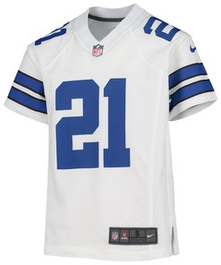 Ezekiel Elliott Dallas Cowboys Youth Player Game Jersey - White