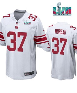 Fabian Moreau 37 New York Giants Super Bowl LVII Super Bowl LVII White Jersey
