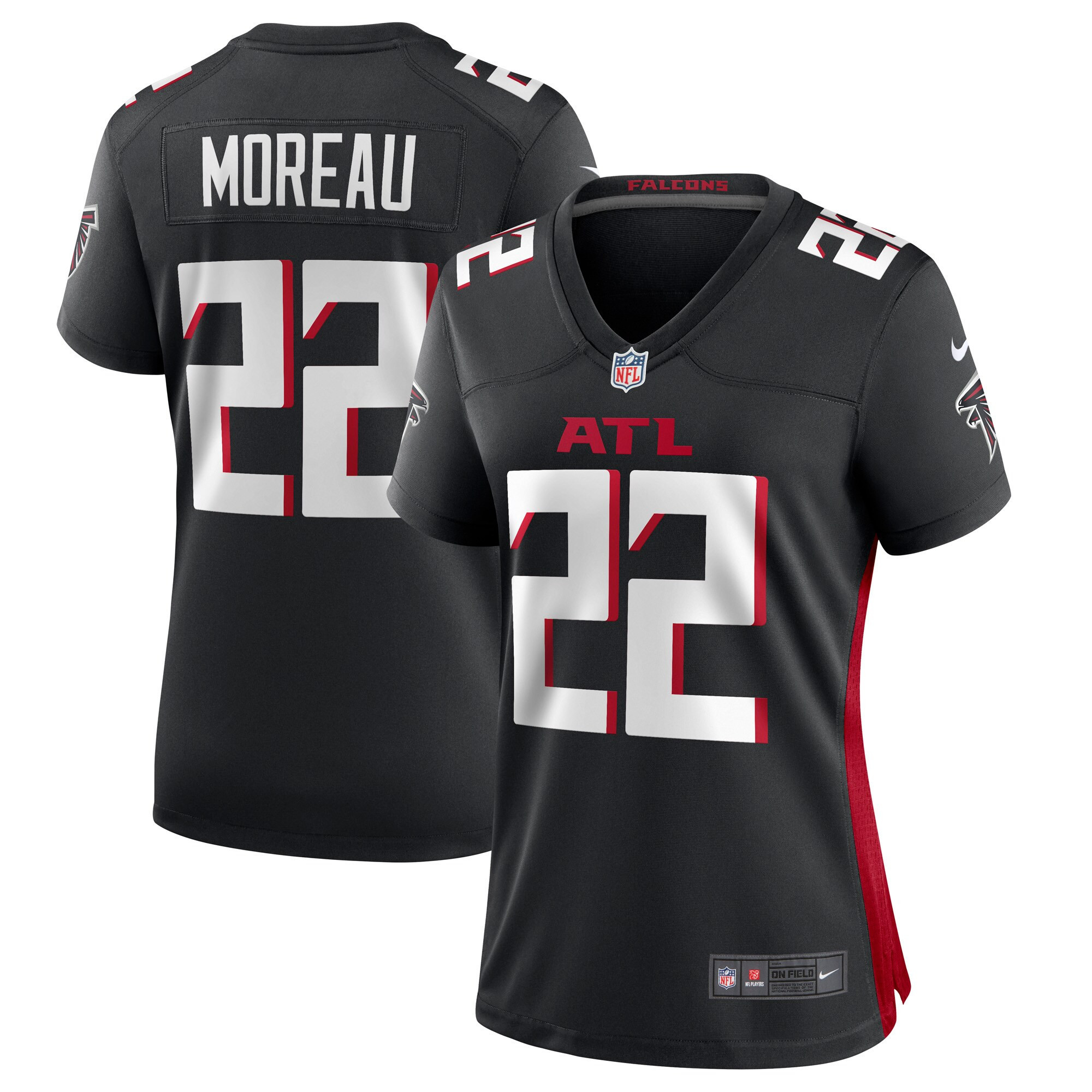 Fabian Moreau Atlanta Falcons Womens Game Player Jersey - Black Nfl