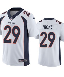 Faion Hicks 29 Denver Broncos White Vapor Limited Jersey