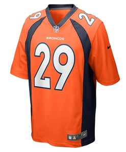 Faion Hicks Denver Broncos Game Player Jersey - Orange
