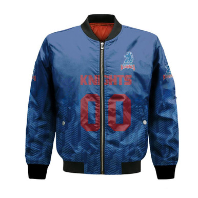 Fairleigh Dickinson Knights Bomber Jacket Logo Sport Ombre - NCAA