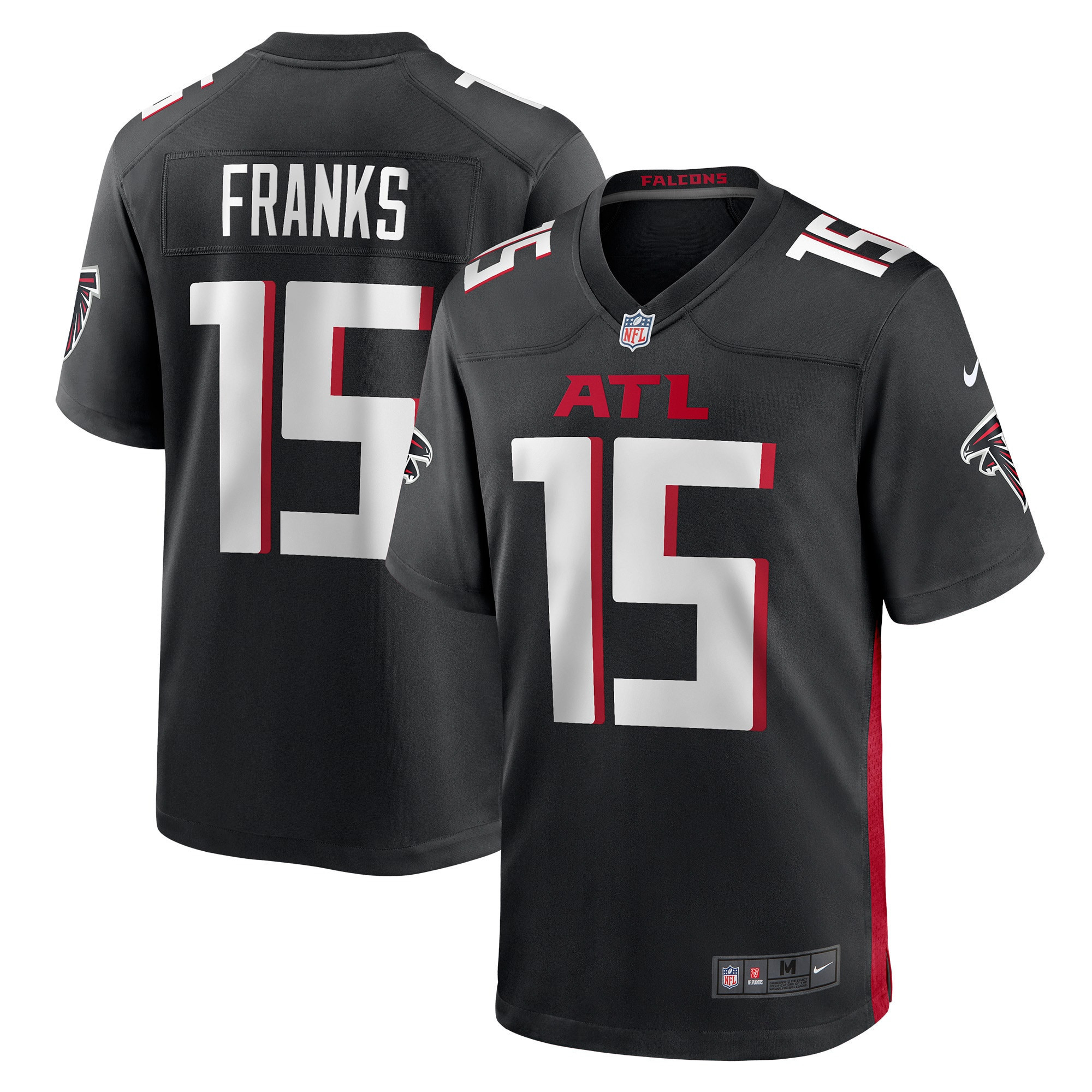 Feleipe Franks Atlanta Falcons Game Jersey - Black Nfl
