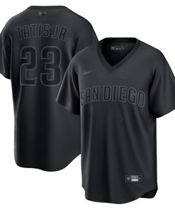 Fernando Tatis Jr. 23 San Diego Padres Pitch Black Fashion Player Jersey - Black