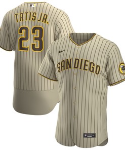 Fernando Tatis Jr. San Diego Padres Alternate Authentic Player Jersey - Tan/brown Mlb