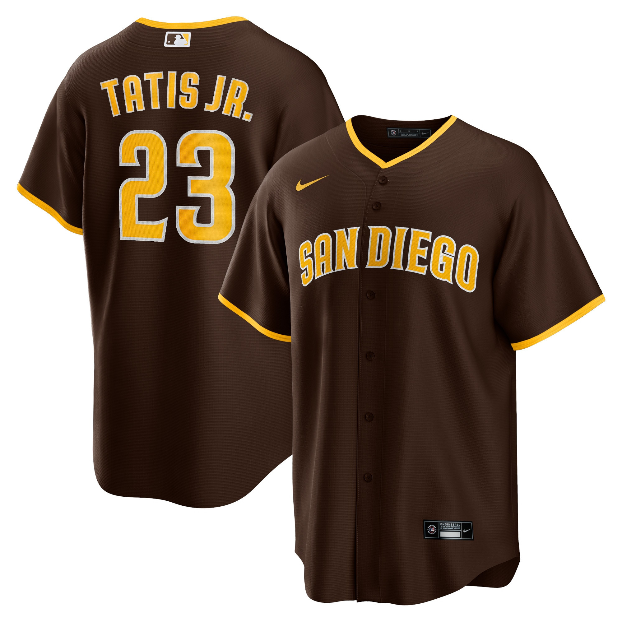 Fernando Tatis Jr. San Diego Padres Alternate Replica Player Jersey - Brown Mlb
