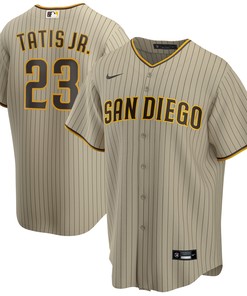 Fernando Tatis Jr San Diego Padres Alternate Replica Player Jersey Tan Mlb Ver 1