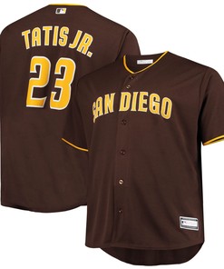 Fernando Tatis Jr San Diego Padres Big And Tall Replica Player Jersey Brown Mlb