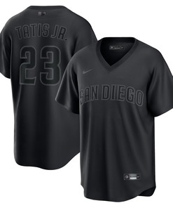 Fernando Tatis Jr. San Diego Padres Pitch Black Fashion Replica Player Jersey - Black Mlb