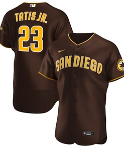Fernando Tatis Jr San Diego Padres Road Authentic Player Jersey Brown Mlb