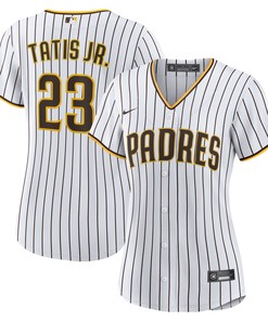 Fernando Tatis Jr. San Diego Padres Womens Home Replica Player Jersey - White/brown Mlb Ver 1