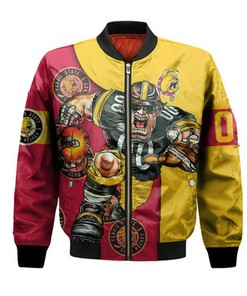 Ferris State Bulldogs Bomber Jacket Football Go On - NCAA