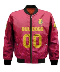 Ferris State Bulldogs Bomber Jacket Logo Sport Ombre  - NCAA