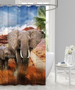 Film Star 3D Shower Curtain Waterproof Fiber for a Glamorous Bathroom