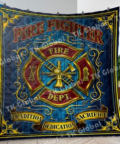 Firefighter Blanket, Firefighter Quilt Blankets