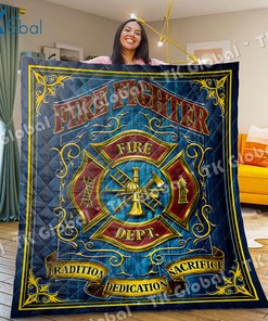 Firefighter Blanket, Firefighter Quilt Blankets
