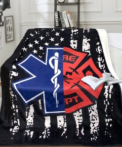 Firefighter Blanket Retirement for Dad Husband Son Boyfriend