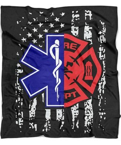 Firefighter Blanket Retirement for Dad Husband Son Boyfriend