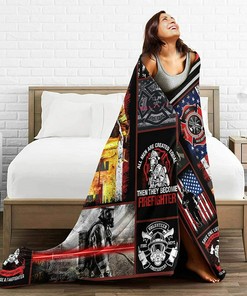 Firefighter Blanket for Men Fireman