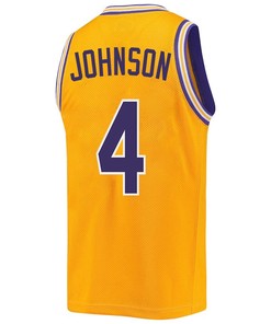 Flau'jae Johnson 4 LSU Tigers 2023 NCAA Basketball Jersey Retro- Gold