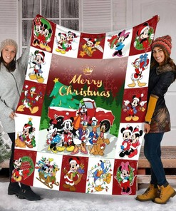 Fleece Blanket for Fan - Mickey Christmas-Christmas Blanket