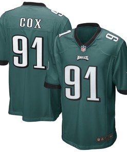 Fletcher Cox 91 Philadelphia Eagles Game Jersey - Midnight Green