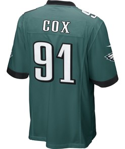 Fletcher Cox 91 Philadelphia Eagles Game Jersey - Midnight Green