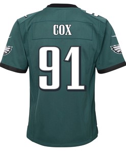 Fletcher Cox 91 Philadelphia Eagles Super Bowl LVII Champions 2 Stars 2 Stars Youth Game Jersey - Black
