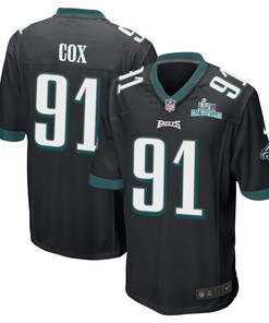 Fletcher Cox 91 Philadelphia Eagles Super Bowl LVII Champions Men Game Jersey - Black