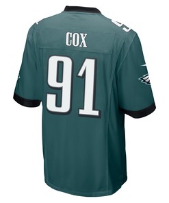 Fletcher Cox 91 Philadelphia Eagles Super Bowl LVII Champions Men Game Jersey - Midnight Green