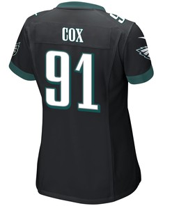 Fletcher Cox 91 Philadelphia Eagles Super Bowl LVII Champions Women Game Jersey - Black