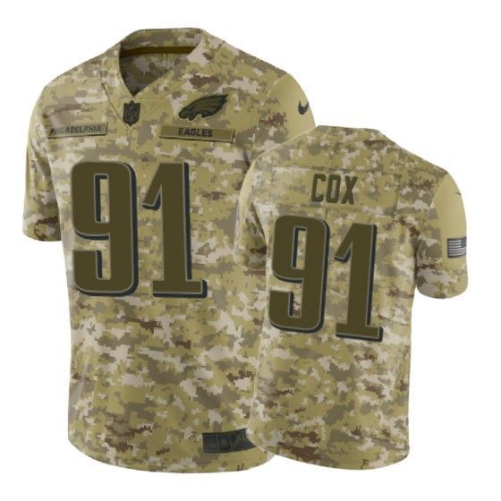 Fletcher Cox Jersey Nfl Camo Philadelphia Eagles Bluefink