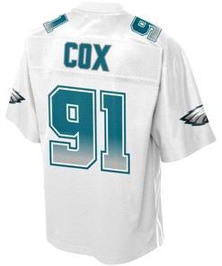 Fletcher Cox Philadelphia Eagles Nfl Pro Line By Fanatics Branded Fade Fashion Jersey - White