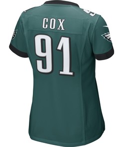 Fletcher Cox Philadelphia Eagles Women's Game Jersey - Midnight Green