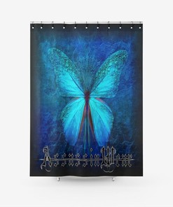 Float like a Butterfly Shower Curtain - Assassin Wear Bathroom Decor