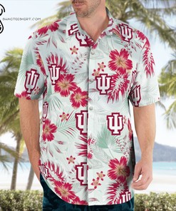 Floral Indiana Hoosiers Hawaiian Shirts
